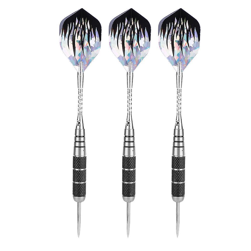3Pcs 153mm Professional Stainless Steel Tip Target Throwing Darts Set With 6pcs Flights