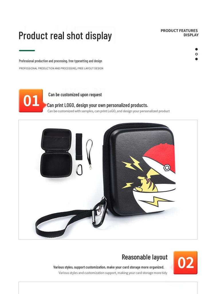 Pokemon & Anime Card Storage Box for MTGA & Yu-Gi-Oh Cards