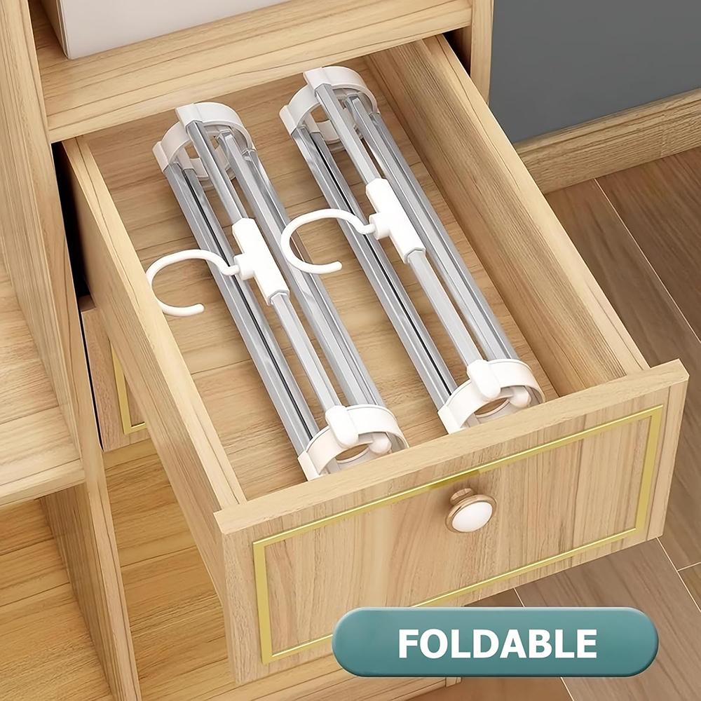 Multi Functional Pants Rack, Floor Hanging Pants Folding Special Pants Rack, Stainless Steel Multi-layer Storage Pants Clip.zwq