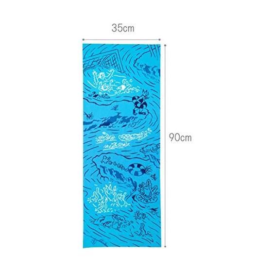 Miyamoto Kenema Tenugui Towel, Gymnastics, 35x90cm, 50081 Choju-giga Design, Cotton, Made In Japan