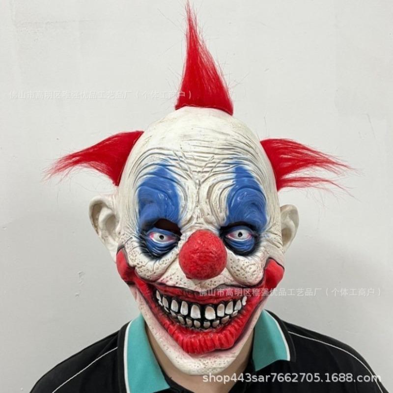Halloween Funny Redhead Clown Return Year Redhead Clown COS Classic Horror Full Face Mask