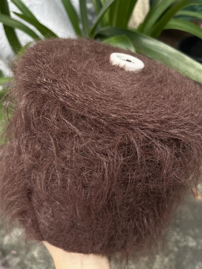 500g Long Fur Imitation Mink Yarn Thread Super Soft Skin Friendly Does Not Shed Hair Hand Wove Scarf Warm Sweater Woven Yarn