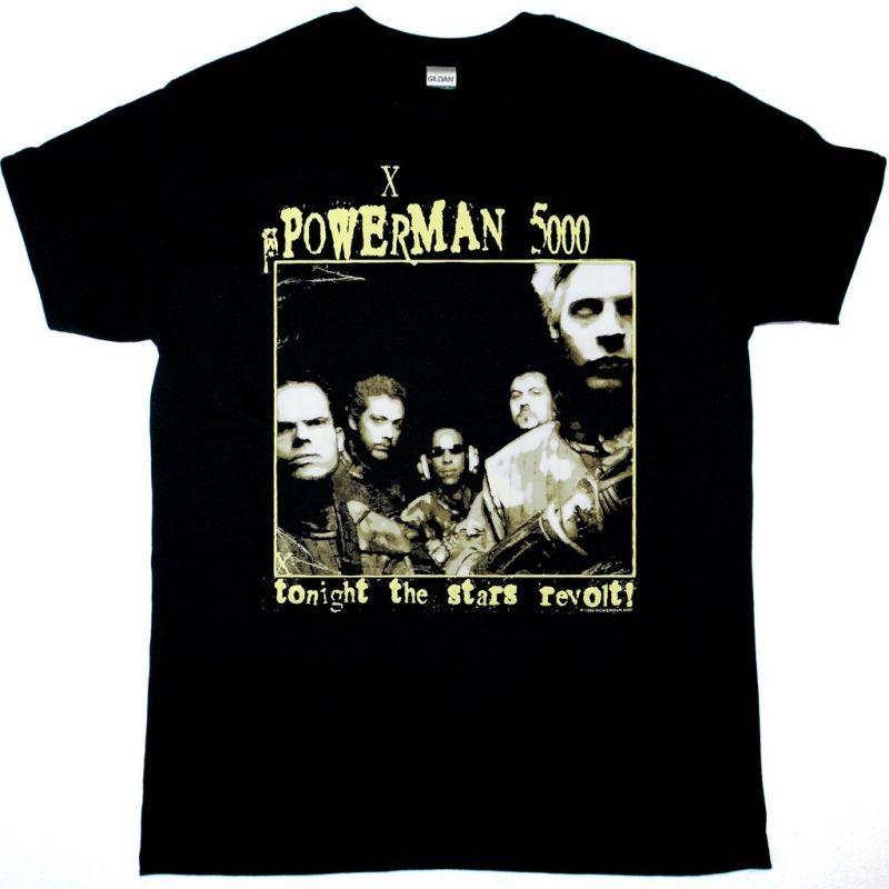 Powerman 5000 Tonight The Stars Revolt Black T-Shirt M