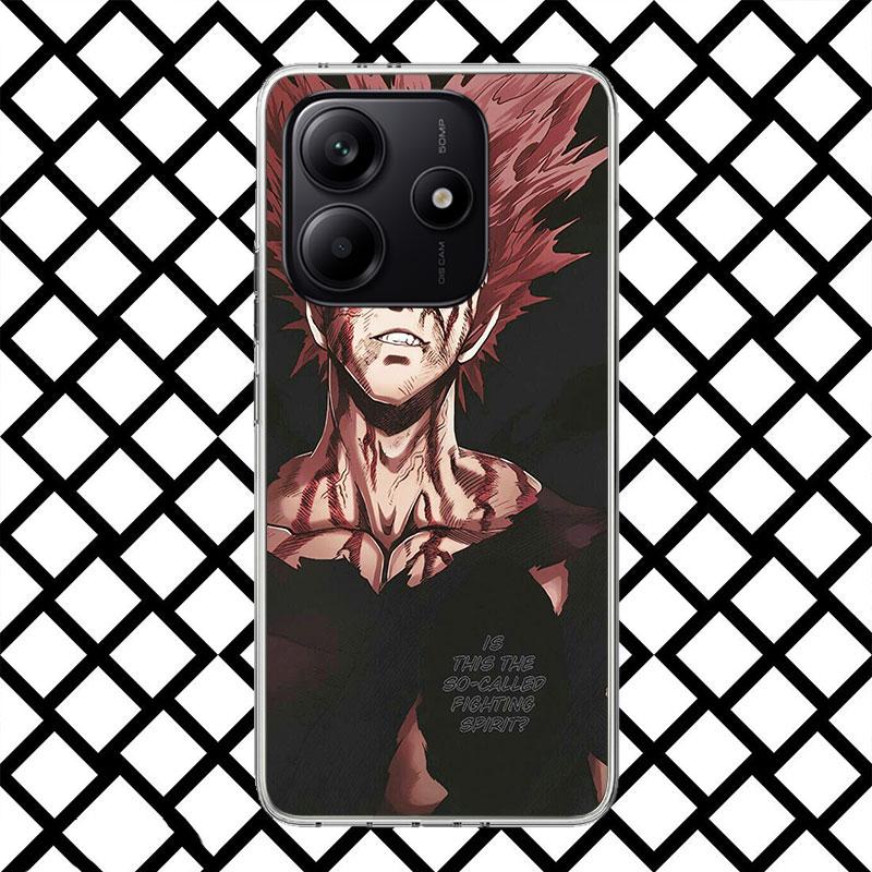 

One P-Punch-Man Garou Phone Case for Xiaomi Redmi Note 15 14 14S 13 12 12S 11 Pro Plus 11E 11T 11S 10S 5G Soft Cover Fundas Redm Redmi Note 14S