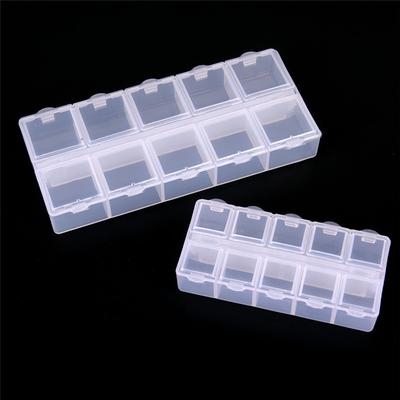 1Pc wekelijkse pillen medicijndoos opbergdoos organizer houder kleurrijk 10 sleuven