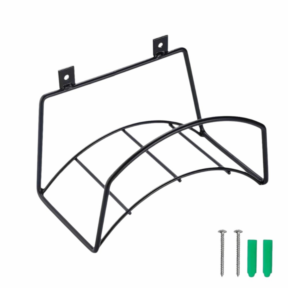 Multifunction Garden Hose Holder Detachable Iron Material Water Hose Stand Heavy Duty Decorative Design Wall Mount Bracket