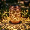 Hummingbird Solar Lanterns Outdoor Waterproof Hanging Metal Solar Garden Lights Decor Gifts for Women Mom Grandma Solar Lights for Yard, Patio,