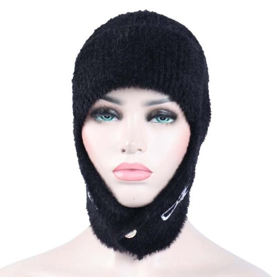 Winterwarme Strickmütze, fusselt nicht, atmungsaktiv, leuchtende Farben, Ohrenschutz, Winterstrickmützen