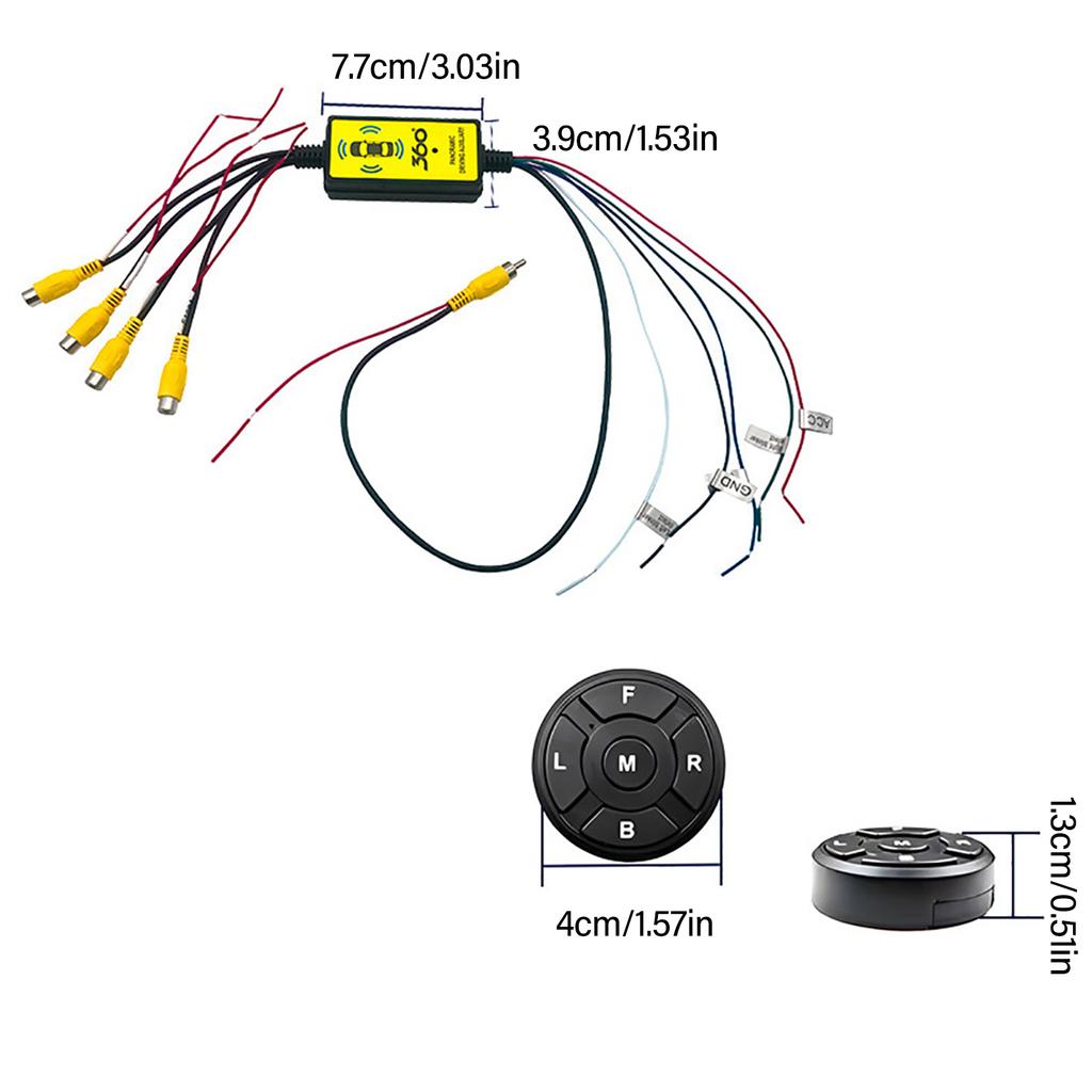 Universal Compatibility Waterproof Car Camera Converter Reversing Adapter With Advanced Night Visibility For New Drivers