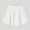 Printed Elastic Waist Half Length Skirt Women Print Elastic Waist Skirt