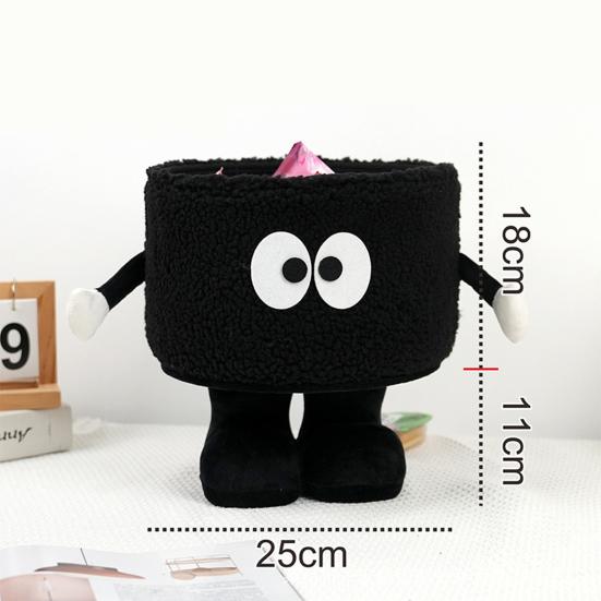 Cartoon Storage Basket with Eyes Legs Large Capacity Vibrant Color Adorable Storage Box Multi-functional Organizer