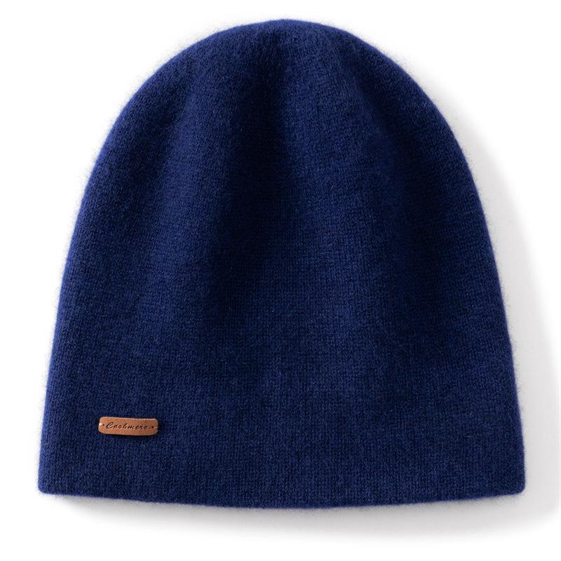 New Autumn and Winter Double Layer Warm Casual Thickened Headscarves and Ear Protecting Knitted Caps for Both Men and Women