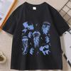 Vintage Jellyfish T-Shirt Summer Ocean Tee Sea Creature Top Beach Lover Gift Men Women Casual Round Neck Printed T Shirt