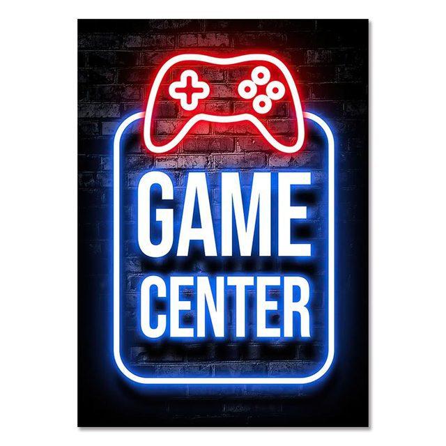 Gaming Room Decoration Poster Wall Art Video Game Canvas Painting Playroom Decor Picture for Gamer Boy Bedroom Prints Decor