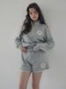 Leupeulle [Hippolyte] Sweat Shorts (Melange Gray)