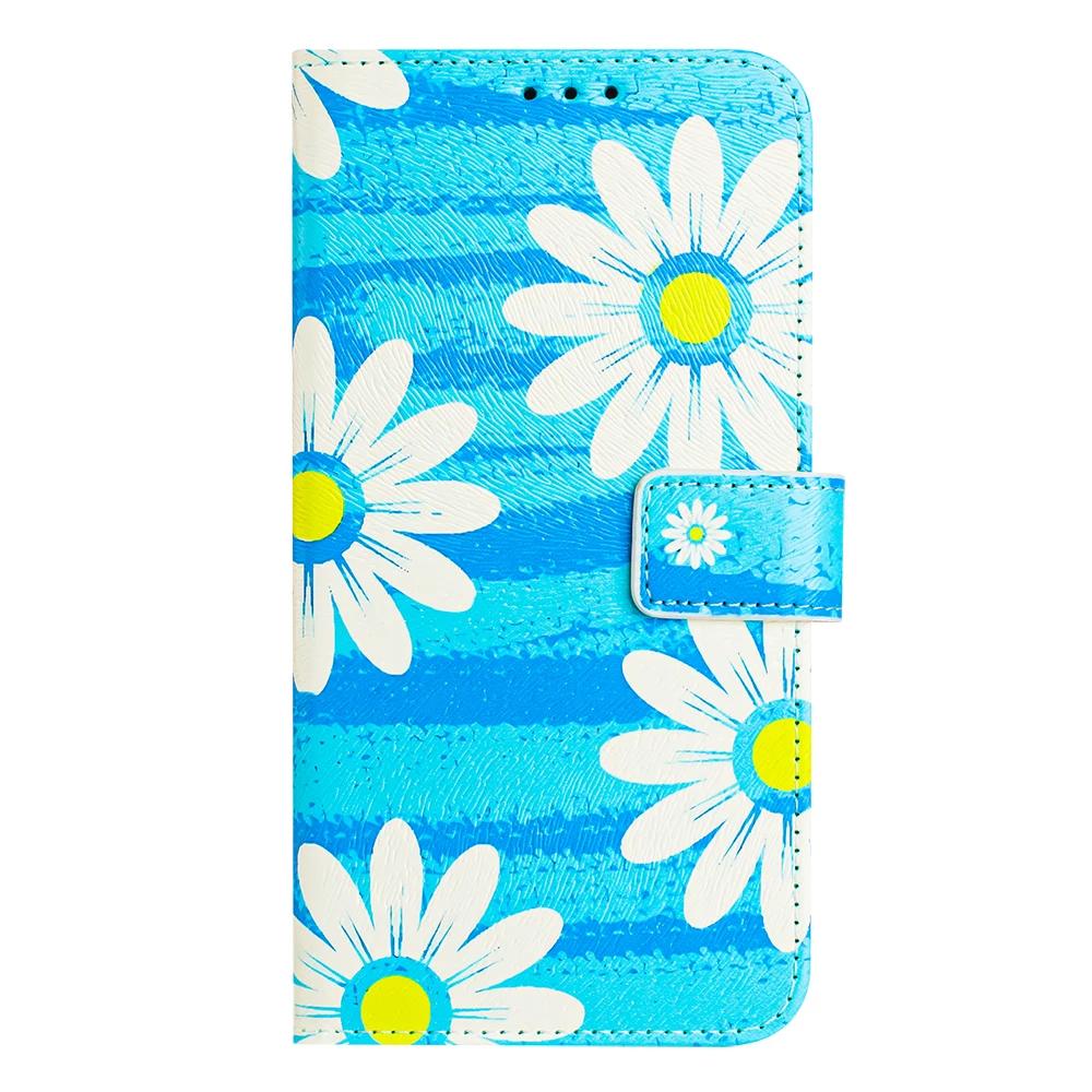 Coloured Drawing Wallet Case for Samsung Galaxy S26 Pro S25 FE Ultra Plus A36 A37 A55 A56 A57 Stand Card Slots Flip Phone Cover