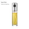 Transparent Borosilicate Glass Oil & Vinegar Spray Bottle - Push-Type for Kitchen Seasoning