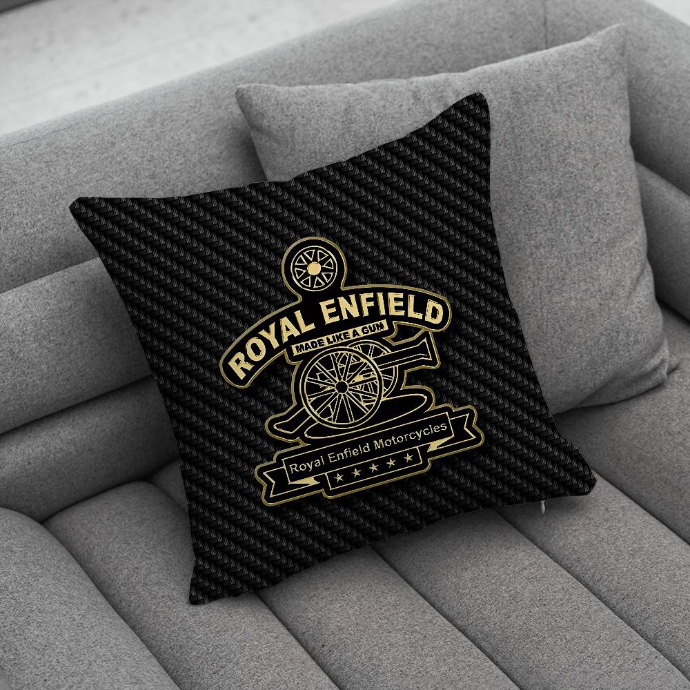 RROYALS EENFIELDS Logo Pillow Case Pillowcase Home Sofa Cushions Car Cushions Pillowcover Office Pillowshell Pillow
