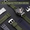 For Tissot Racing Series T115 Silicone Stainless Steel Buckle T115.417 Watch Band Men's Watch Accessories 22mm Waterproof Strap