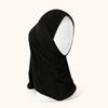 Small Size Cotton Jersey Instant Hijab Headscarf For Children Muslim Solid Plain Color Ready To Wear Hijabs Full Cover Neck
