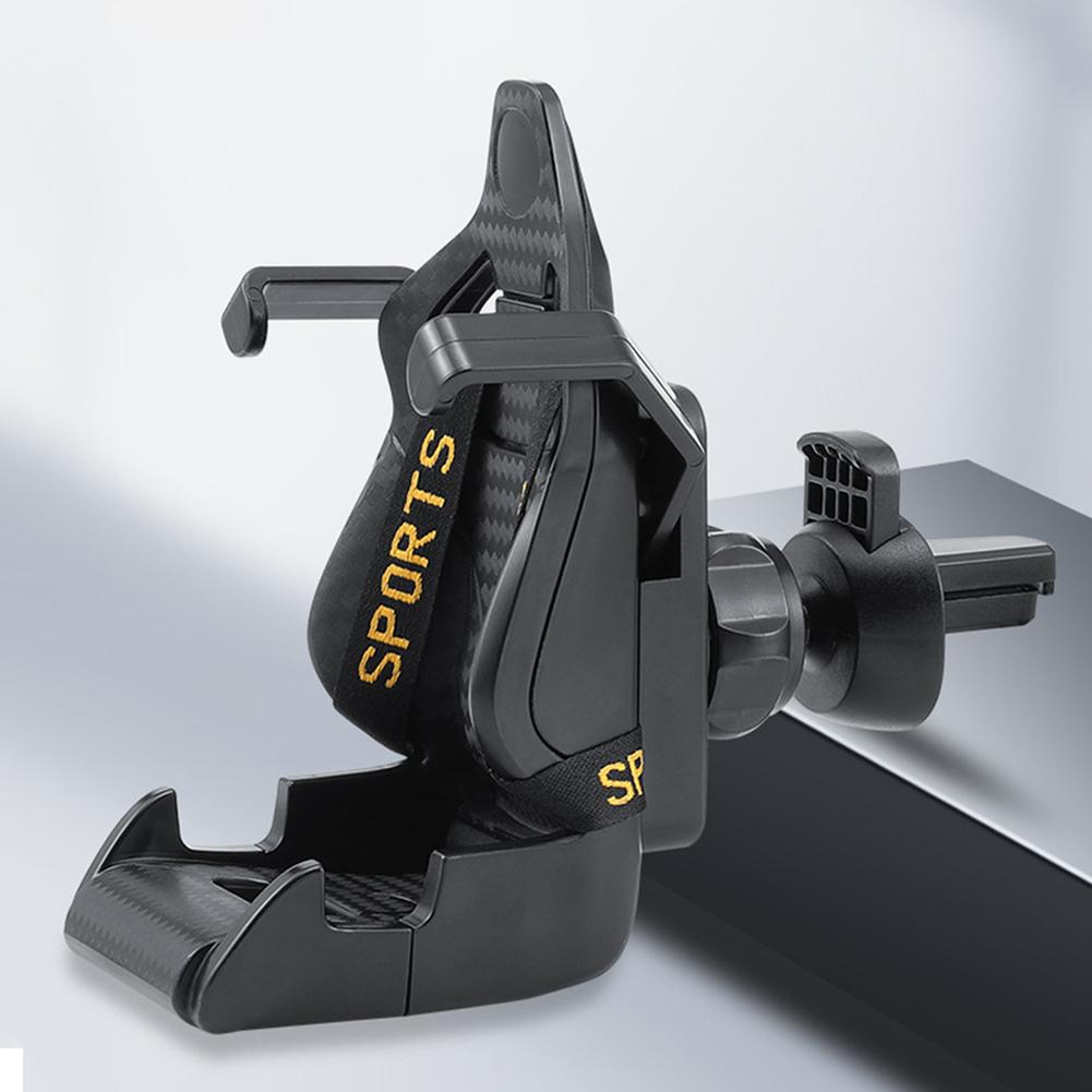 Racing Seat Design Autotelefonhalter Halterung Ständer Anti-Shaking Mobile Handy-Unterstützung Auto-Smartphone-Halterung für iPhone Samsung