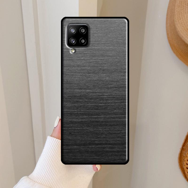 Brushed Metal Texture Steel Print Case For Samsung Galaxy A36 A56 A13 A23 A52 A32 A12 A54 A34 A14 A16 A26 A33 A53 A15 A35 A55