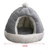 Cat Bed Dog with Removable Washable Cushion Kennel Decorative Slip Villa Shelter for