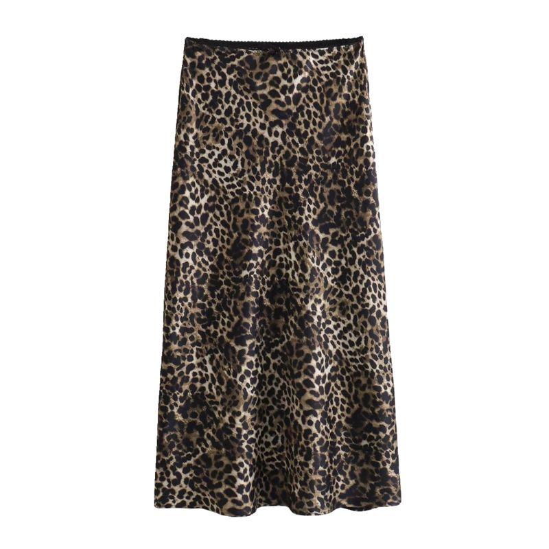 Kaslead Fashion Wind Animal Pattern Printed Skirt