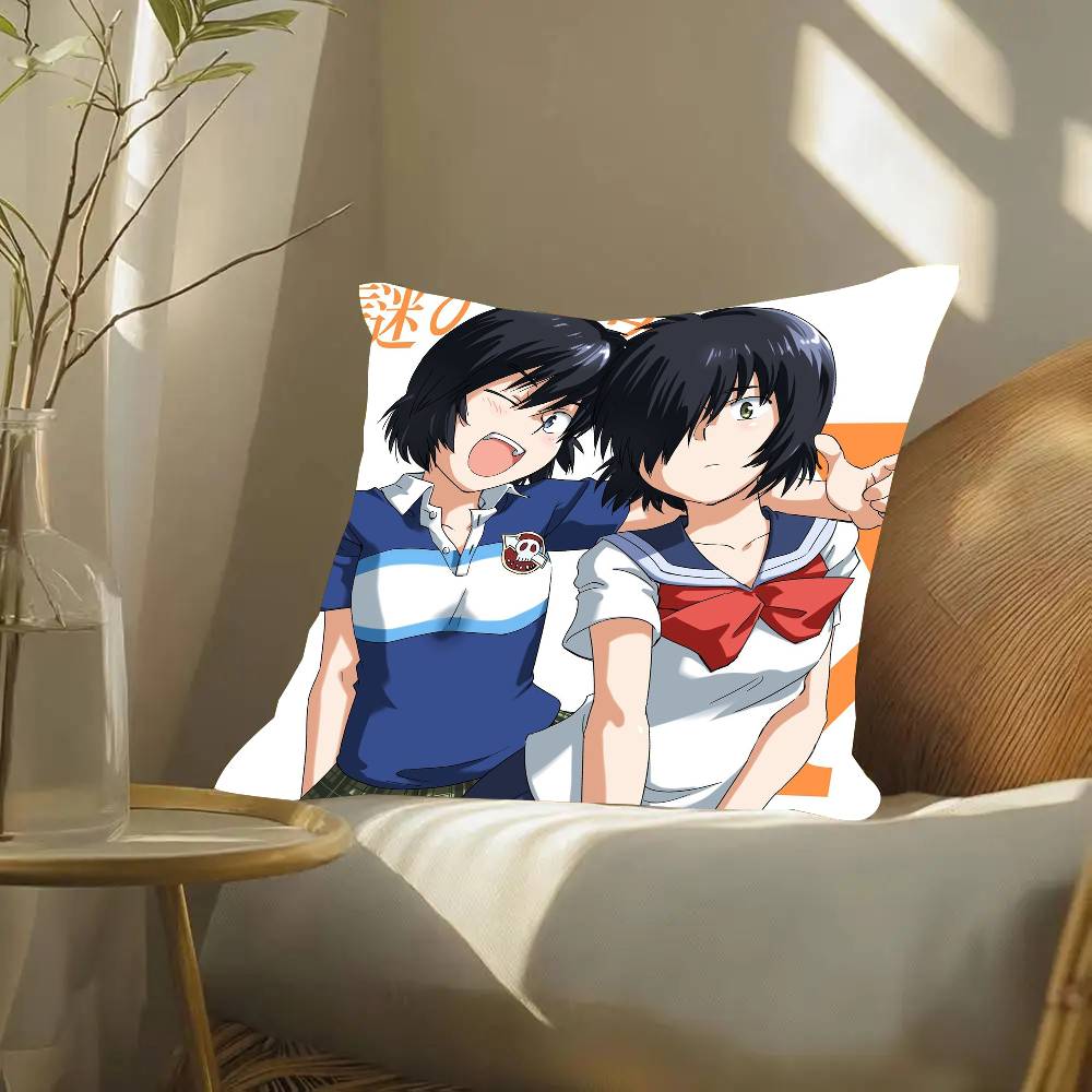 Mysterious Girlfriend X Urabe Mikoto Anime Pillow Case Fashion Square Pillowcase Bedroom Sofa Room Ins Decoration Leisure