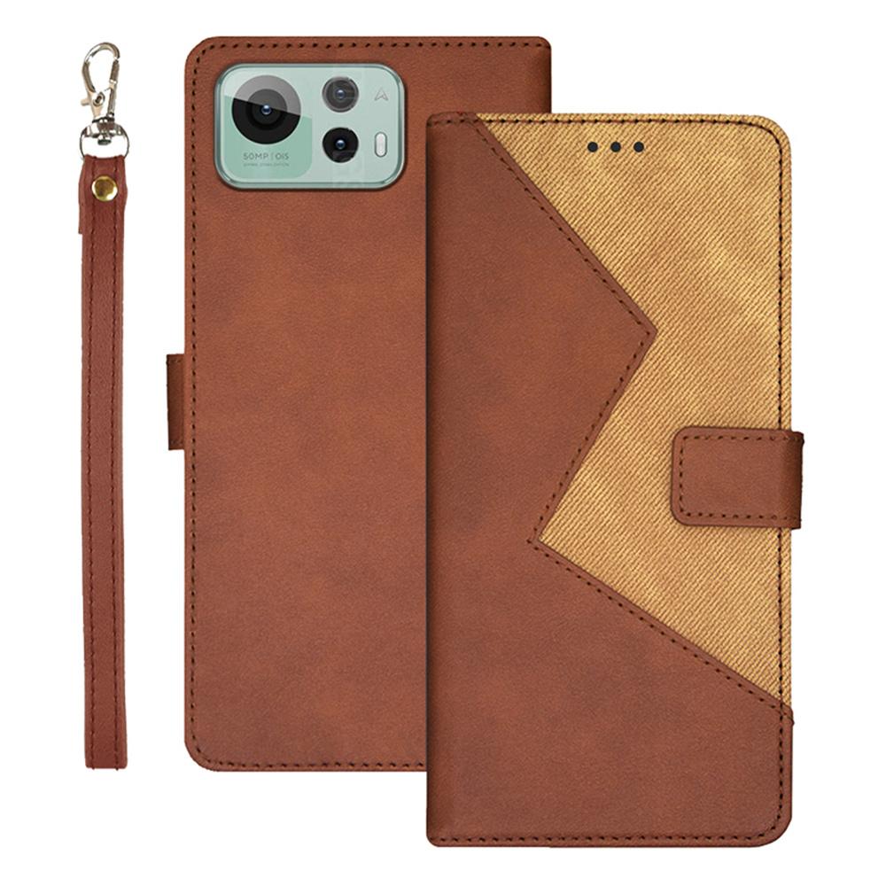 IDEWEI For Asus Zenfone 12 Ultra 5G Case Card Slots Splicing Color Leather Phone Cover
