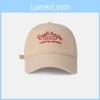 Peaked Baseball Hat Cap Alphabet Embroidery Pattern Uv Protection Unisex Design
