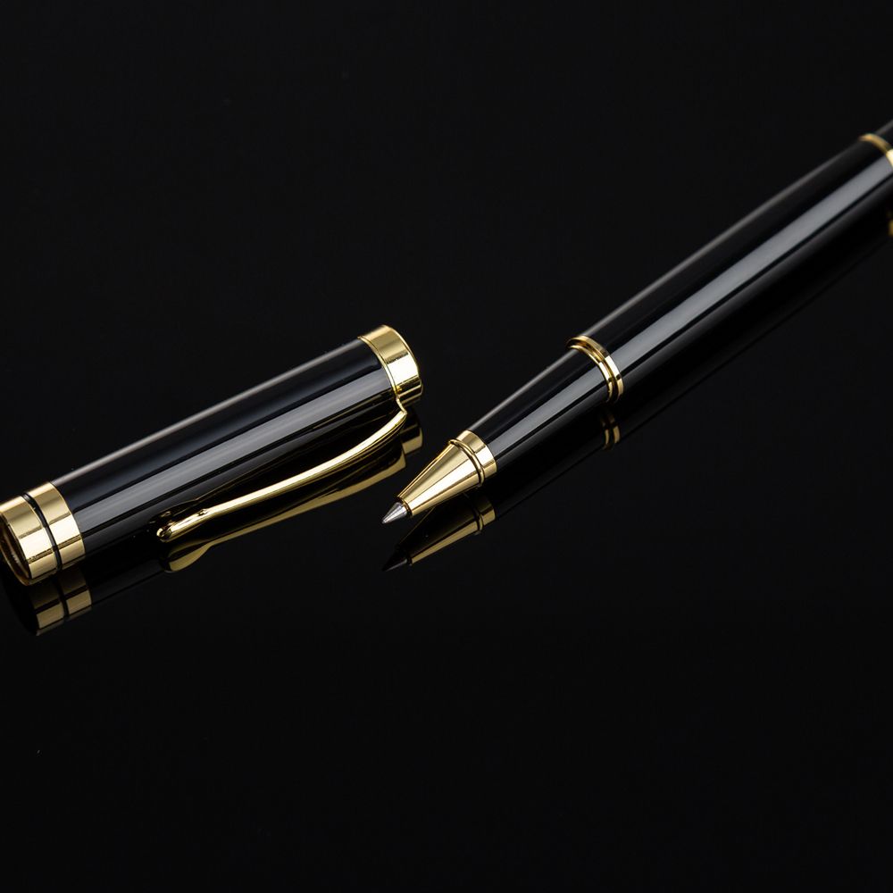 Golden Clip Student Stationery Signature Pen Metal Pen Roller Ball Pen Roller Ballpoint Pen