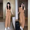 Women's 2025 Summer High-End Fashion Set: Stylish Slimming Loose Wide-Leg Pants Two-Piece