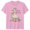 Merry Goosmas Christmas Goose Holiday Unisexs TShirt Unisexs Tee Graphic Top