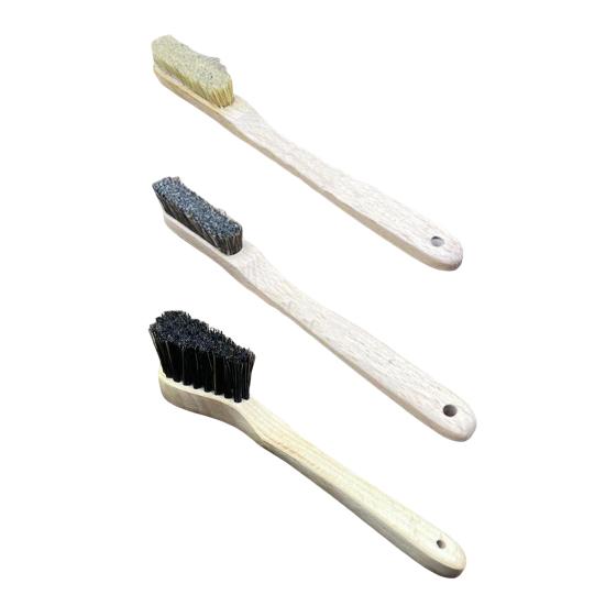 Yousheng Rock Climbing Brush with Wooden Ergonomic Handle Thick Boar Bristles Portable Indoor Outdoor Climbing Bouldering Brush Cleaning Tool