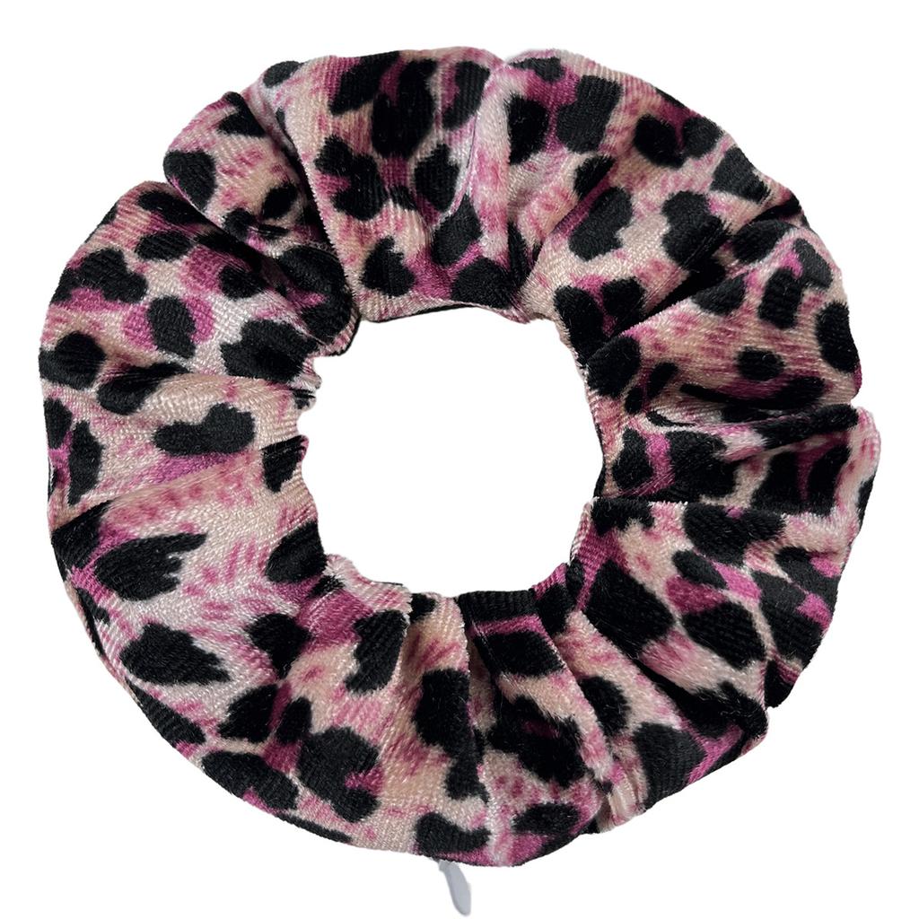 Pink Red Bright Colorful Strong Elastic Rubber Band Hair Tie Accessories Girls Pelo Neon Velvet Scrunchie for Women