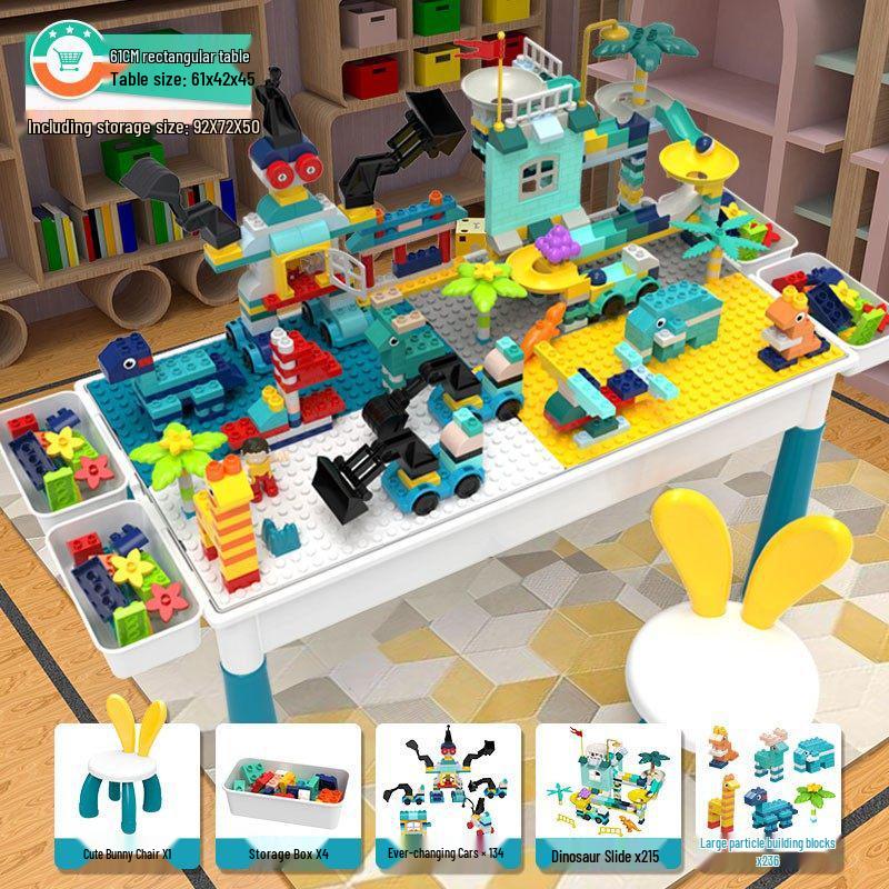 2026 New Model: Children's Educational Building Block Table, Multifunctional Puzzle Game for Ages 3-6