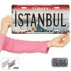 Printing, , Istanbul Turkey Vintage Metal Aluminum Sign License Plate, Decorative Sign and Plaque (11.9X6inch), Travel Souveni