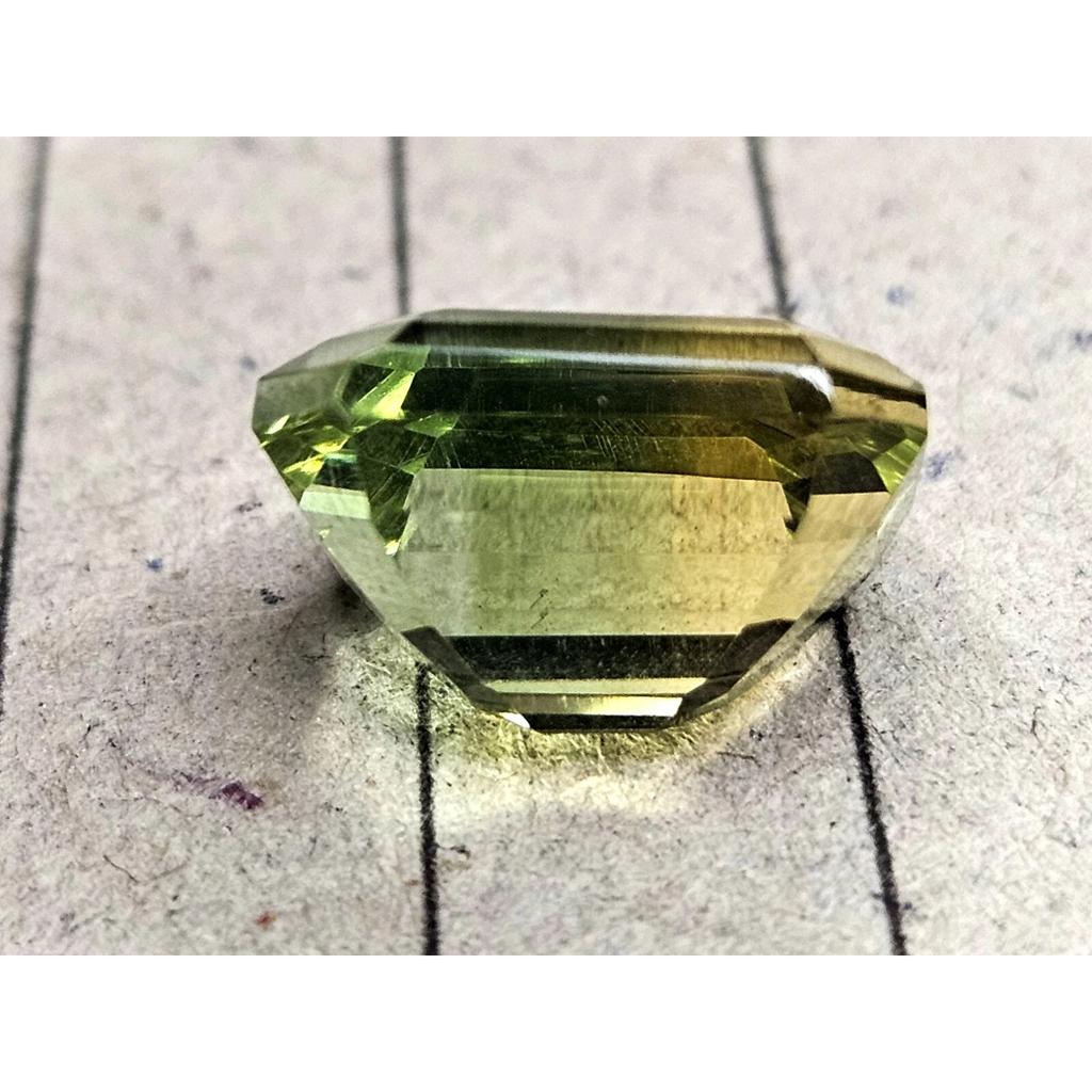 Emerald Cut Natural Bi-Color Tourmaline 6-7 Ct Fabulous Certified Gemstone