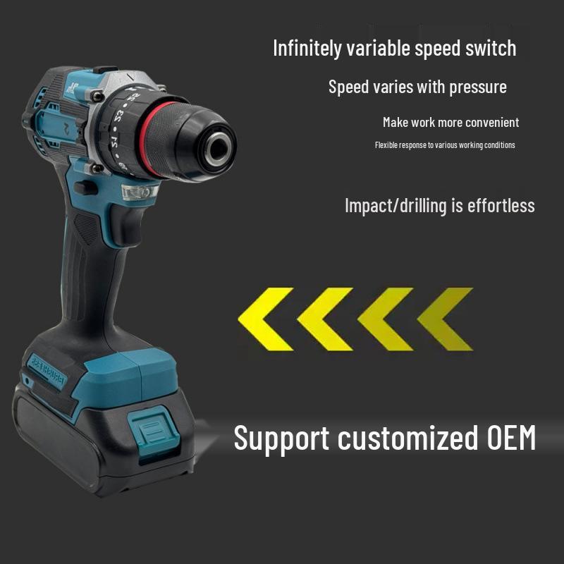 Przenośna ręczna bezszczotkowa wiertarko-wkrętarka litowo-jonowa