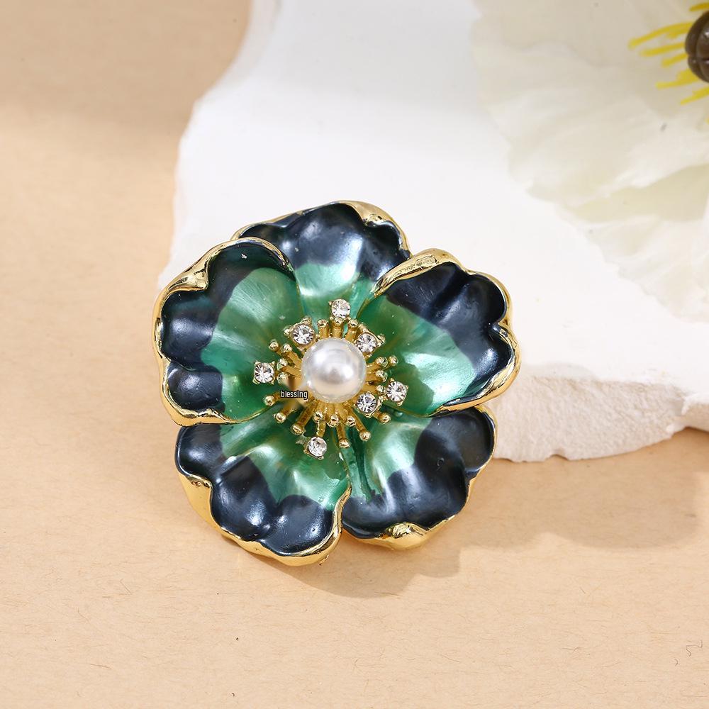 Broche Pivoine Chinoise Élégante: Corsage de Perles Haut de Gamme pour Manteaux, Cheongsams et Hanfu