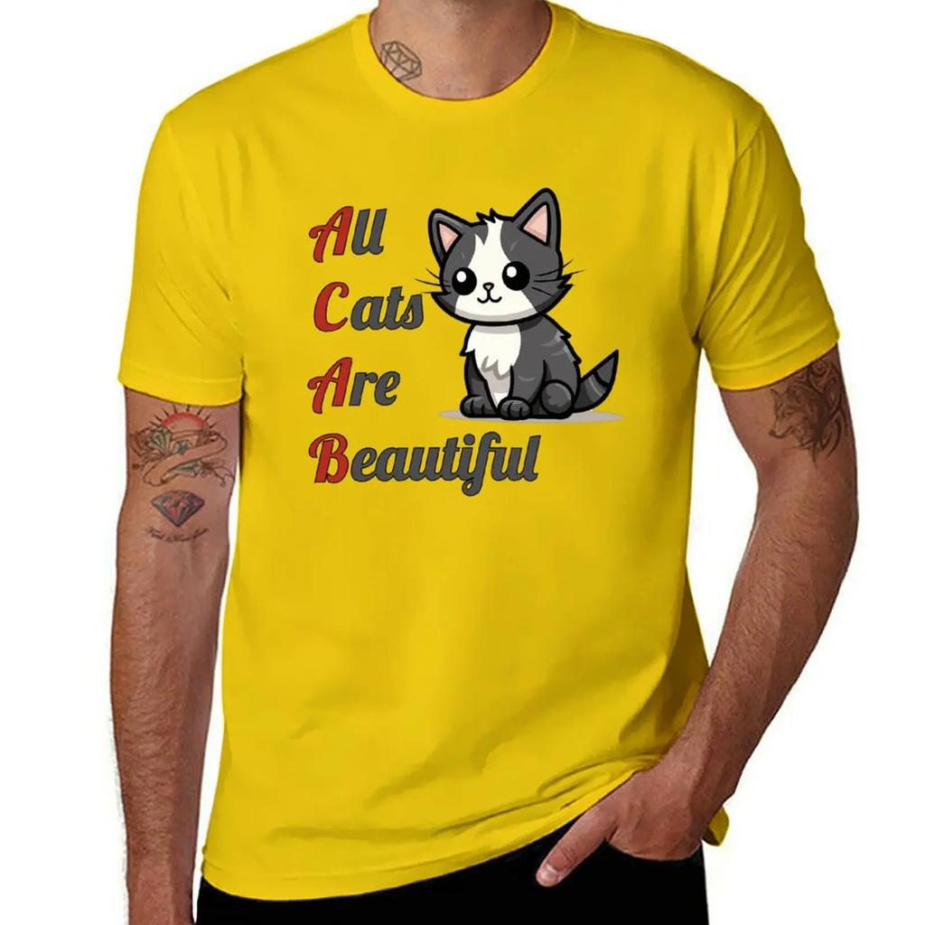 All Cats Are Beautiful TShirt plus sizes basketball graphic tees customizeds shirts graphic tee men