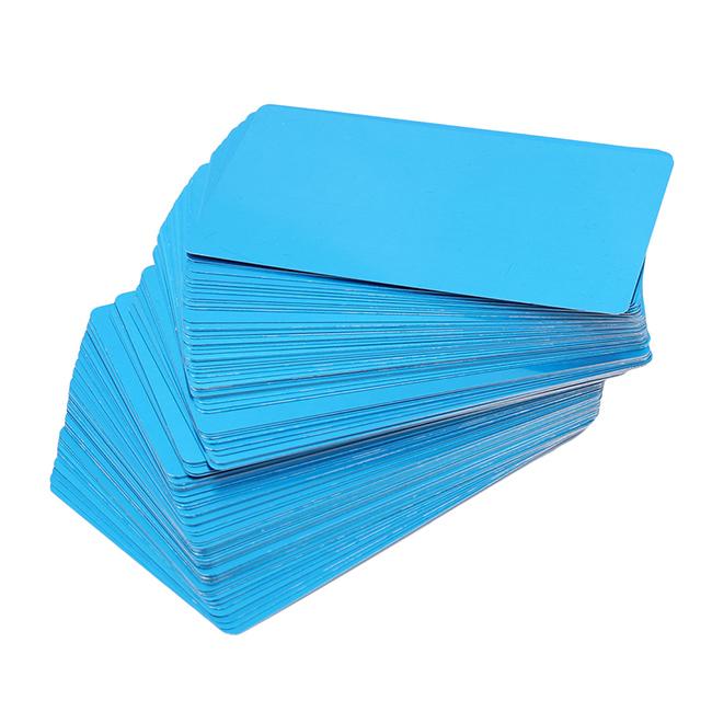 100Pcs Full-color Double-sided Printing Business Card Aluminum Alloy Blanks Card for Customer Laser Engraving DIY Gift Cards
