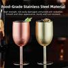 Unbreakable Stainless Steel Goblet Creative Metal Wine Glass Wine Goblet Drinkware  Party Supplies