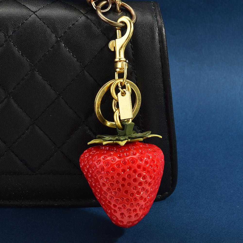 Fruit Keychain Gift For Women With Alloy Material And Handcrafted Detail For Bag Decoration
