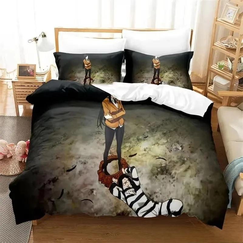 3D Print Prison Schol Anime Beding Set Bedrom Soft Modern Bedspreads Comefortable Children Kids Soft Duvet Cover Comfortable Quilt Cover And Pilowcase