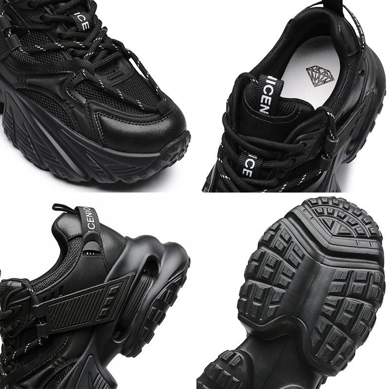 Thick-soled White Dad Shoes Women's Ins Tide 2025 Summer Breathable Mesh Comfortable Women's Shoes Heightening Sports Shoes Internet Celebrities