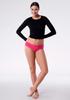 Women's Thongs with a Lace Back Tanga Amaranth Julimex
