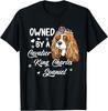 Owned by a Cavalier King Charles Spaniel Dog Lover T-shirt
