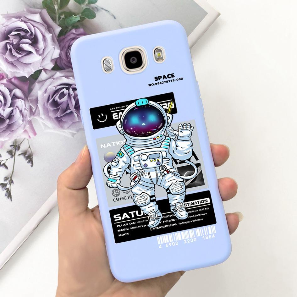 For Samsung Galaxy J7 J5 J3 2016 Case SM-J320F J510F J710F Phone Cover Cute Astronaut Silicone Bumper For Samsung J2 2016 Fundas